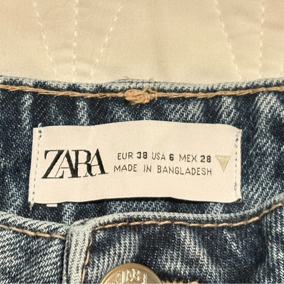 Zara Blue Boyfriend Jeans - Picture 3 of 8